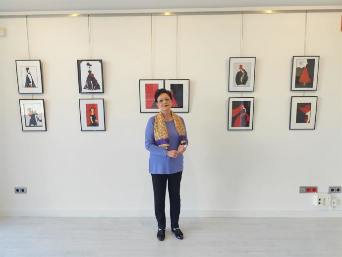 El Centro Fundación Caja Rioja Arnedo acoge la exposición de dibujos de la alfareña Mari Carmen Sáenz Marzo