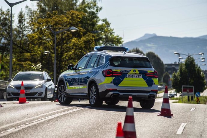 Archivo - September 20, 2023, Freilassing, Bavaria, Germany: Five years after the introduction of the Bayerische Grenzschutzpolizei (Bavarian Border Protection Police), Bavarian Minister President MARKUS SOEDER and Bavarian Interior Minister JOACHIM HERRM