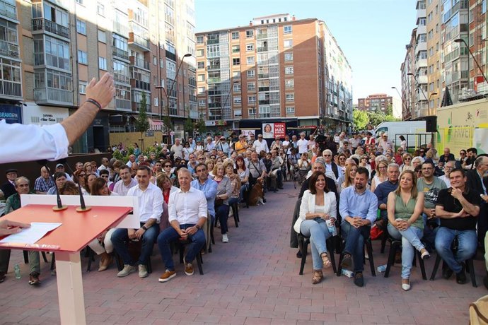 La Número Dos Del PSOE A Las Elecciones Europeas, Iratxe García, Durante Un Acto Del Partido En Burgos