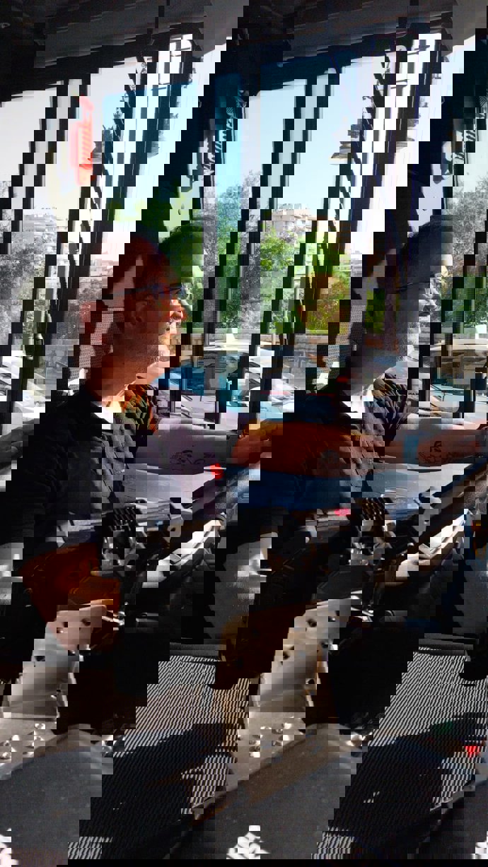 Conductor de la EMT que ha asistido al bebé