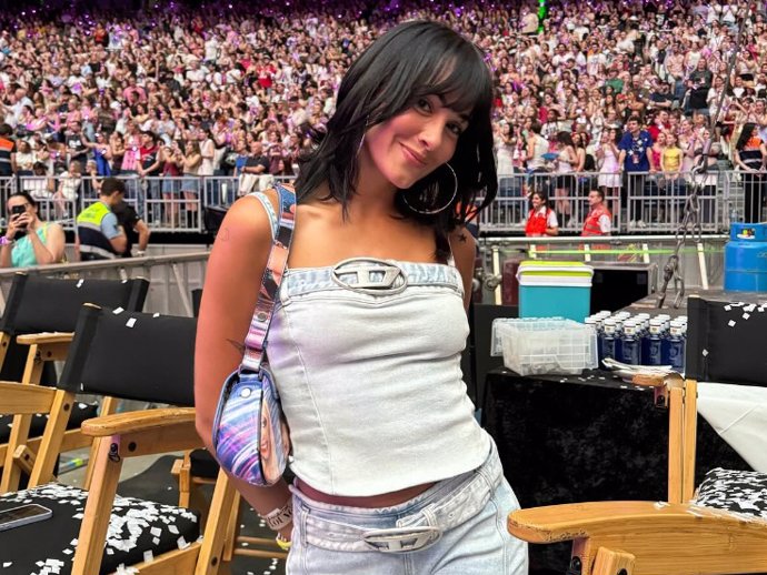 Aitana, feliz en el concierto de Taylor Swift