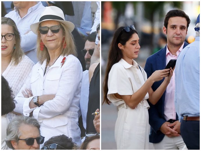 La infanta Elena ha coincidido en Las Ventas con Froilán y su amiga Belén Perea