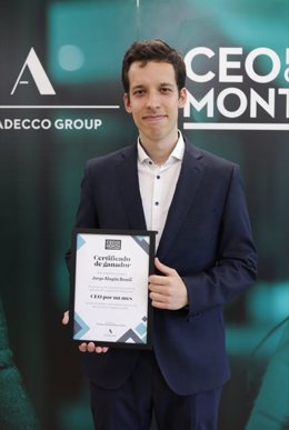 Jorge Alagón, ganador de la iniciativa 'CEO por un mes' del grupo Adecco