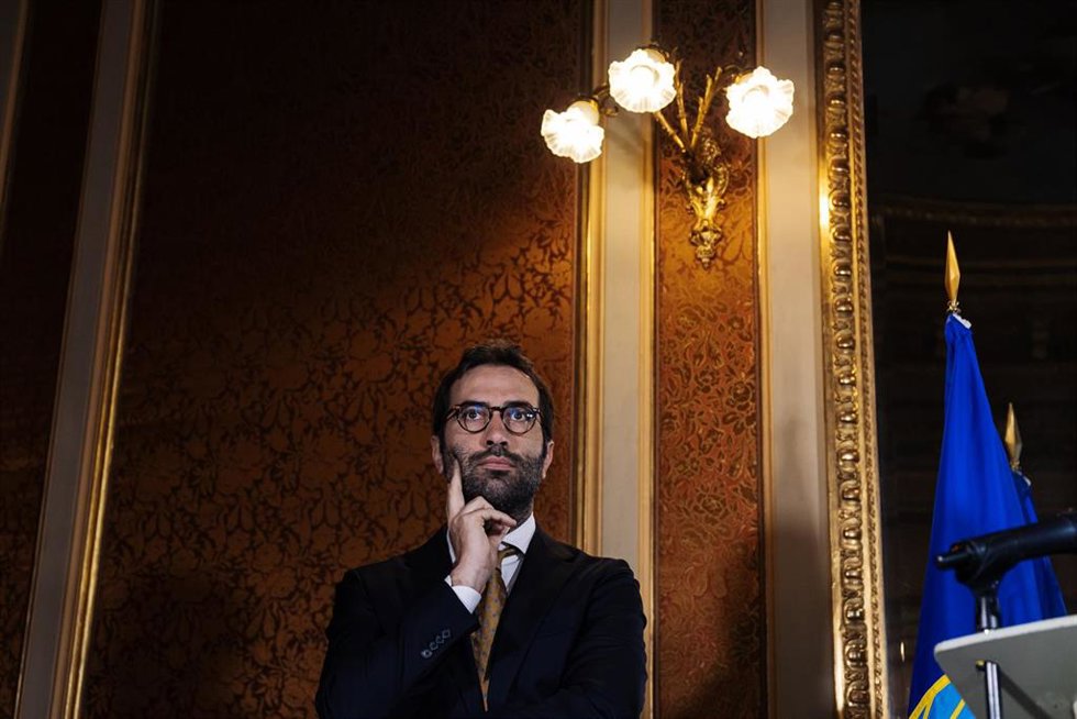 El ministro de Economía, Comercio y Empresa, Carlos Cuerpo, durante una rueda de prensa, en la Casa de América, a 30 de mayo de 2024, en Madrid (España). El motivo del encuentro es el lanzamiento en Europa del nuevo programa 'BID for the Americas', que 