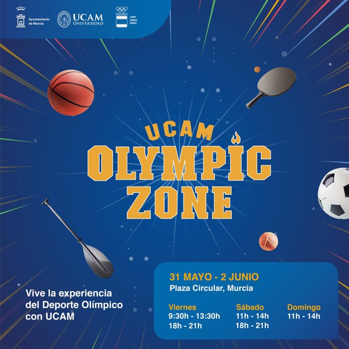 Cartel de la UCAM Olympic Zone