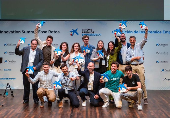 Los premiados en la 17 edicin de los Premios EmprendeXXI