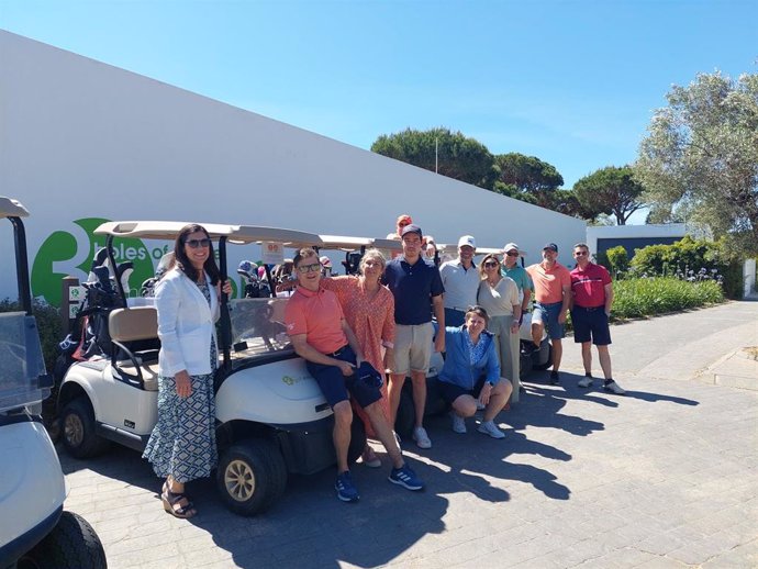 Jugadores de gof en la provincia de Huelva.