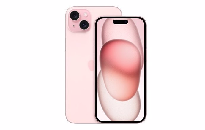 IPhone 15 en color rosa