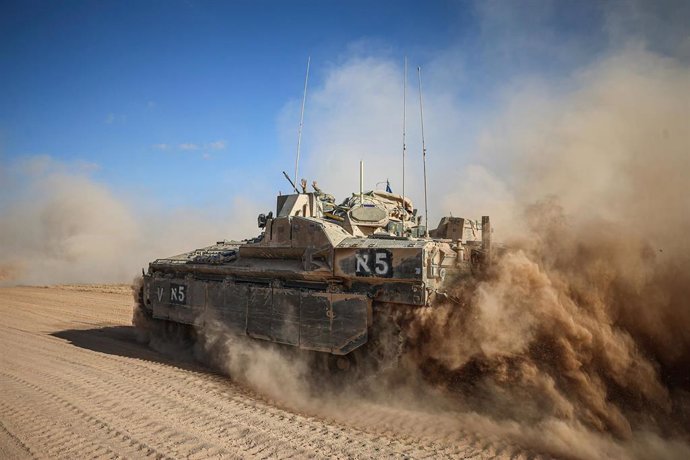 Un carro de combate del Ejército de Israel (archivo)