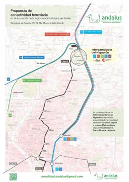 Archivo - Propuesta de ubicación del colectivo ambientalista Ándalus sobre el intercambiador de transportes