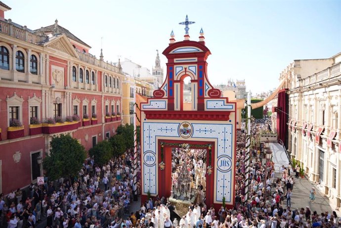 Procesión del Corpus Christi en Sevilla.