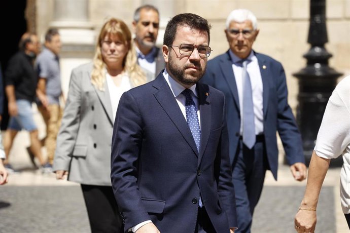 El presidente de la Generalitat de Catalunya, Pere Aragonès