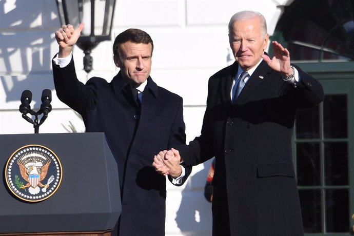 Archivo - Visita de Estado del presidente de Francia, Emmanuel Macron, a Estados Unidos