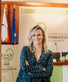 La presidenta del Colegio de Farmacéuticos de Cantabria, Rita de la Plaza