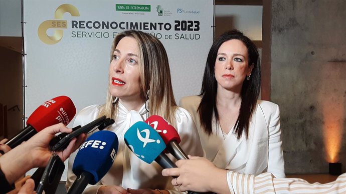La presidenta de la Junta d'Extremadura, María Guardiola