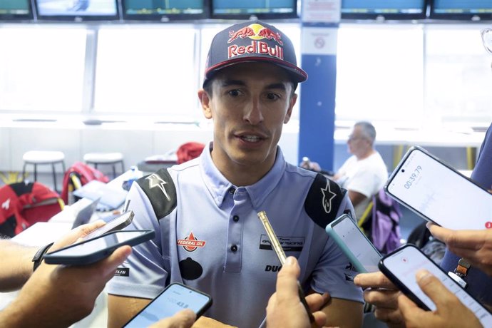 Marc Marquez of Spain #93 and Gresini Racing MotoGP (Ducati) answers to the media at press conference during the 2024 MotoGP Michelin Grand Prix de France on the Circuit Bugatti May 10, in Le Mans, France - Photo Jean Catuffe / DPPI