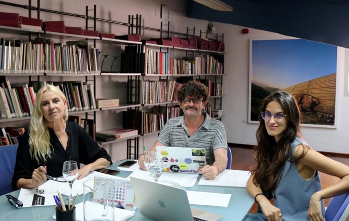 Los miembros del jurado del concurso de proyectos artísticos para el Aljub del Casal Solleric.