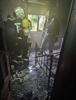 Incendio de una vivienda en La Penilla