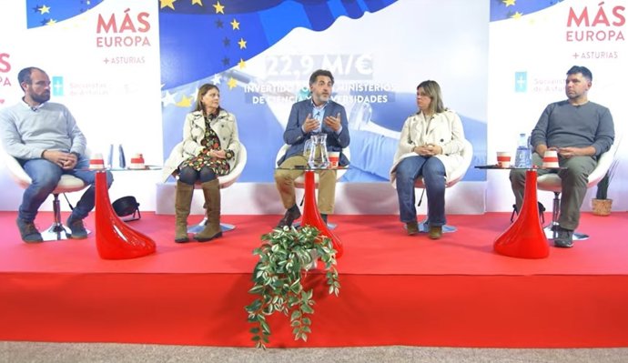 Acto público 'Impulso demográfico' organizado por la FSA-PSOE con la intervención del candidatura número 7 del PSOE a las elecciones europeas