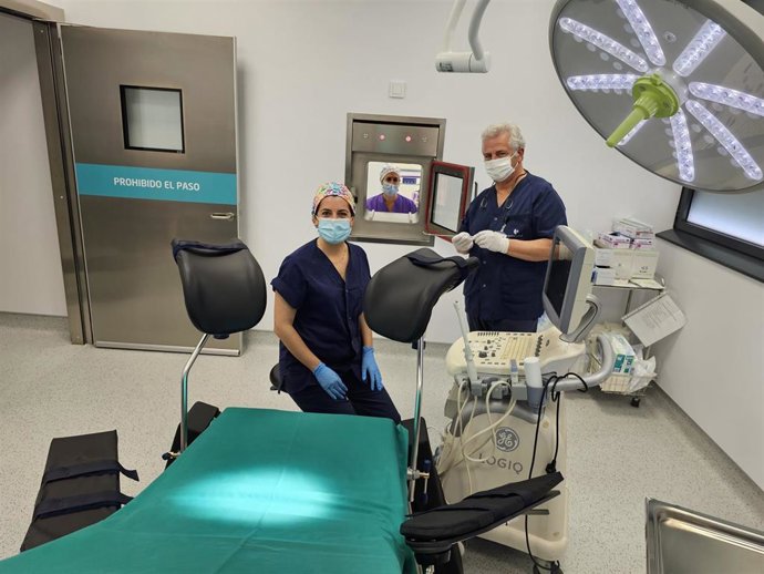 Archivo - Ginecólogo y embrióloga en la Unidad Integral de Reproducción Asistida.