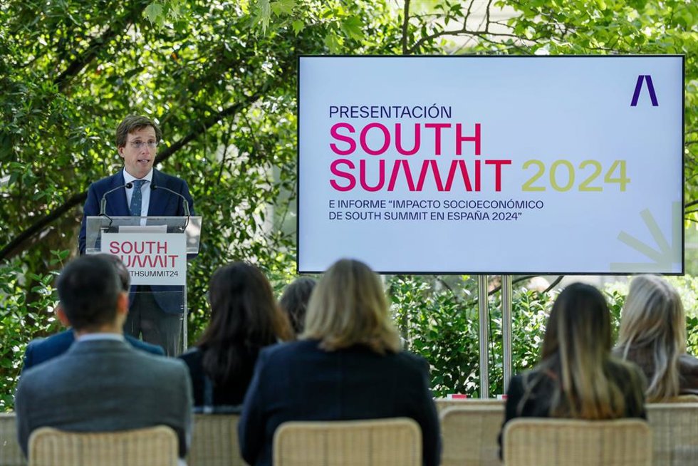 Archivo - El alcalde de Madrid, José Luis Martínez-Almeida, en la presentación de South Summit 2024