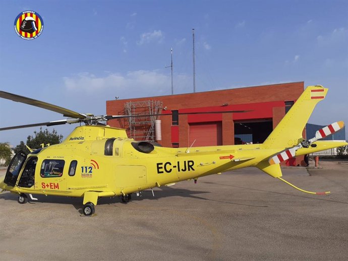 Archivo - Arxiu - Helicpter medicalitzat, en una imatge d'arxiu