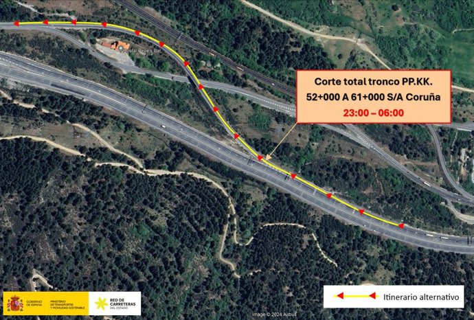 Afectaciones en la AP-6 por un simulacro en los túneles de Guadarrama