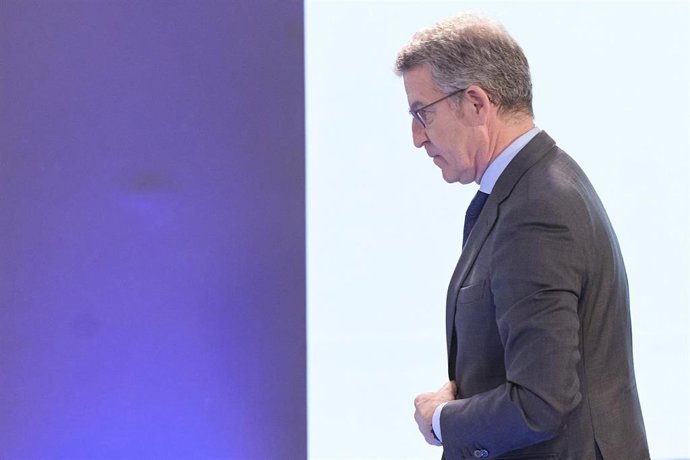 El presidente del PP, Alberto Núñez Feijóo