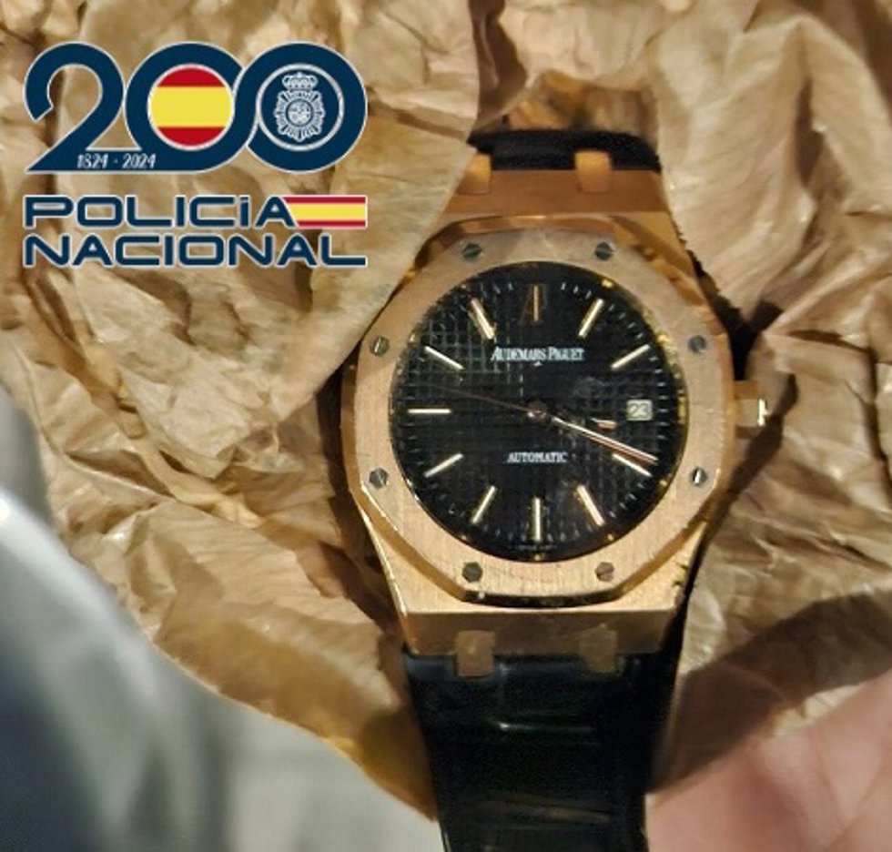 Reloj robado y recuperado por la Policía Nacional