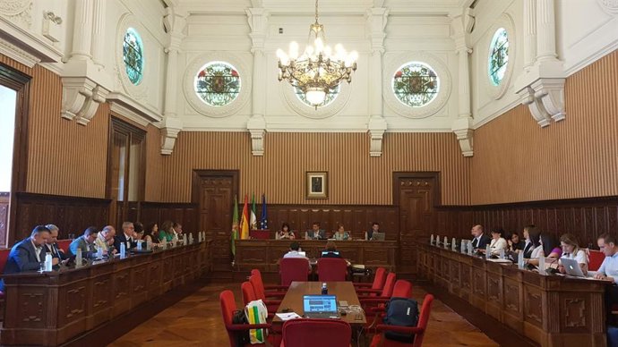Celebración de pleno ordinario en la Diputación de Jaén
