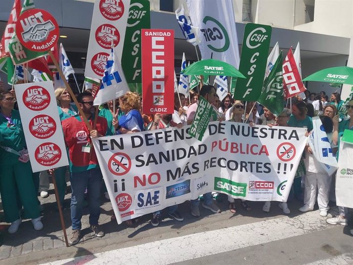 Concentración este viernes en el Hospital de Jerez.