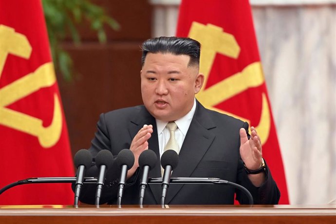 Archivo - Imagen del líder norcoreano, Kim Jong Un. 