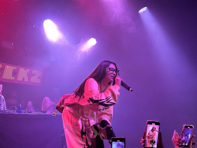La artista BB Trickz en su concierto este viernes 31 de mayo en la sala BUT de Madrid