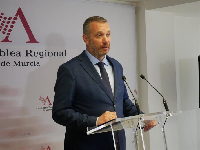 El portavoz del Partido Popular en la Asamblea Regional, Joaquín Segado