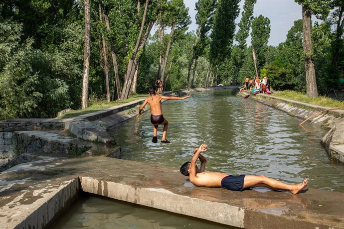 Ola de calor en Srinagar  (India) 