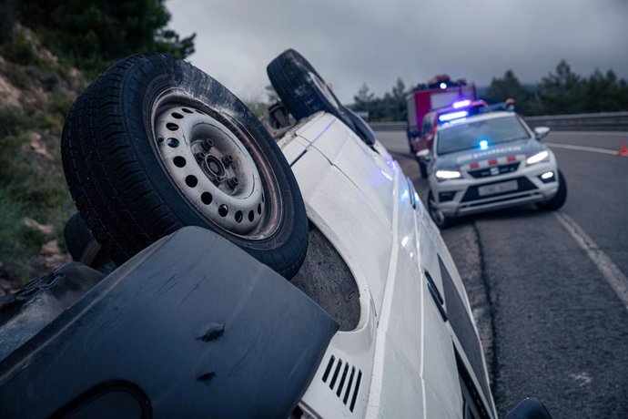 Accident en una carretera catalana