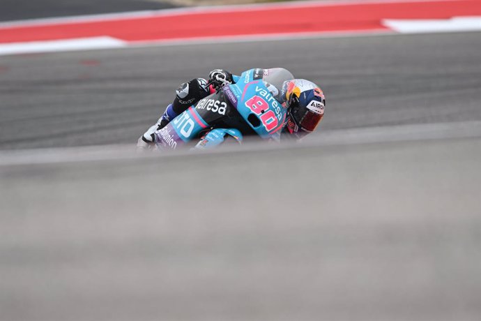 Archivo - 80 ALONSO David (col), CFMoto Aspar Team, CF Moto Moto3, action during the 2024 Moto3 Red Bull Grand Prix of The Americas on Circuit Of The Americas from April 12 to 14, 2024 in Austin, United States - Photo Studio Milagro / DPPI