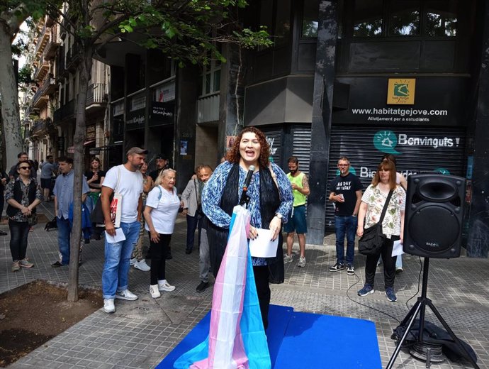 Homenaje a la activista trans Sílvia Reyes.