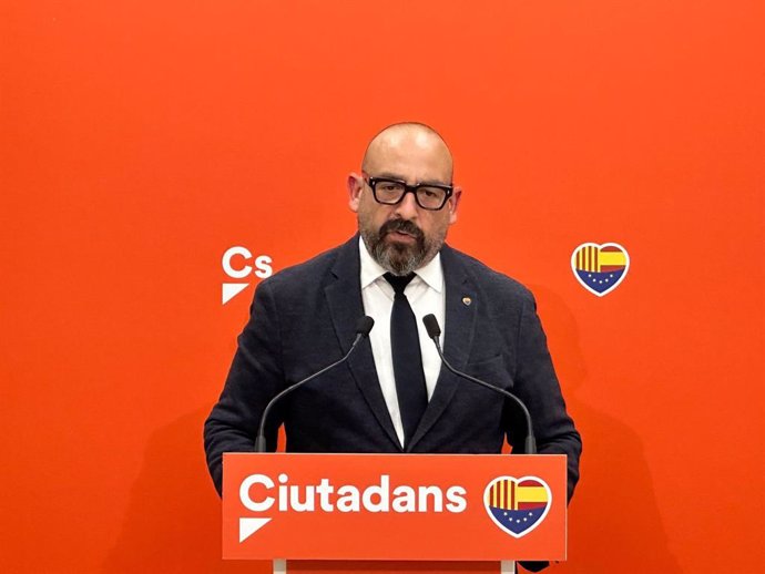 Archivo - El diputado de Ciudadanos (CS) en el Parlamento Europeo Jordi Cañas.  