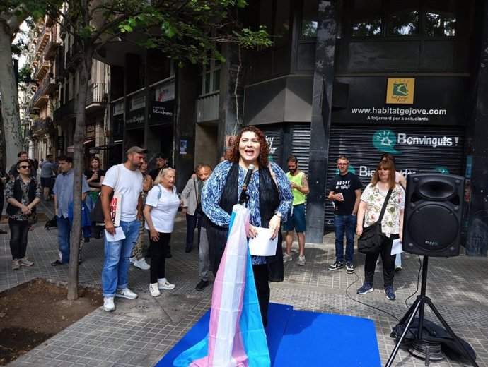 Homenatge a l'activista trans Sílvia Reyes