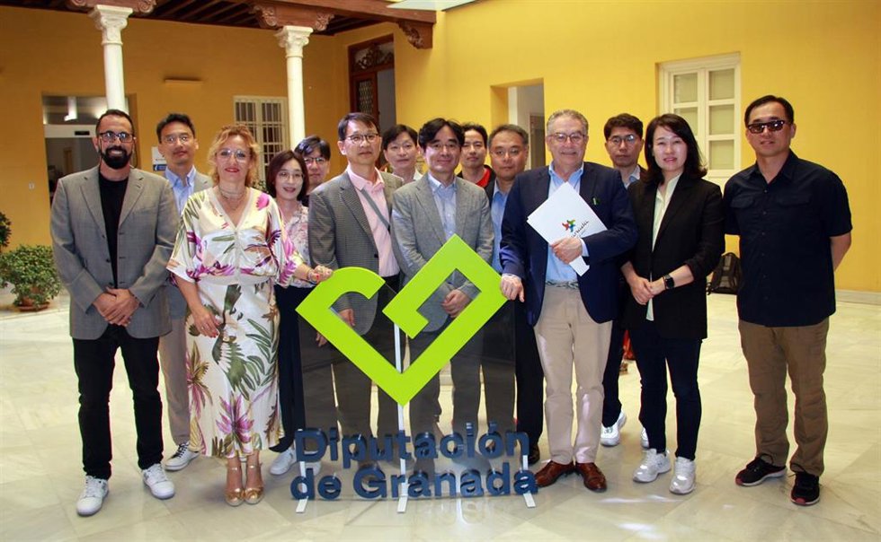 La delegación coreana en Granada