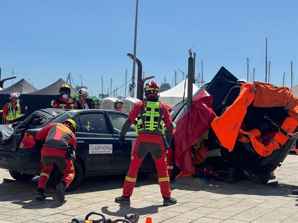 Los Bomberos de Lanzarote se alzan con el segundo puesto en el Encuentro Nacional de Rescate en Accidente de Tráfico