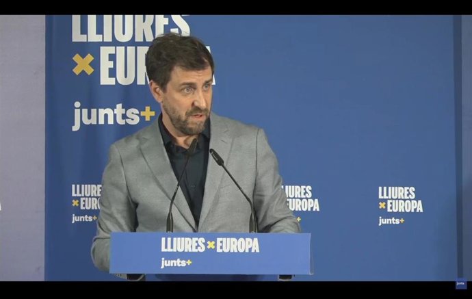 Comín durante su discurso