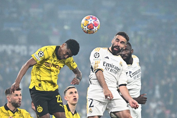 01 June 2024, United Kingdom, London: Borussia Dortmund and Real Madrid. Photo: Tom Weller/dpa