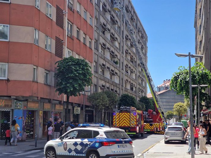 Edificio en el que se produjo el incendio