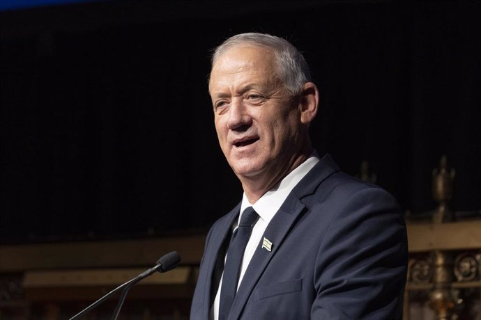 Archivo - El 'número dos' del gabinete de guerra israelí, Benny Gantz