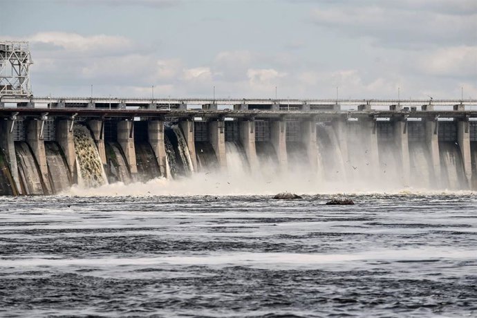 Archivo - Presa en Dnipró, Zaporiyia, Ucrania.