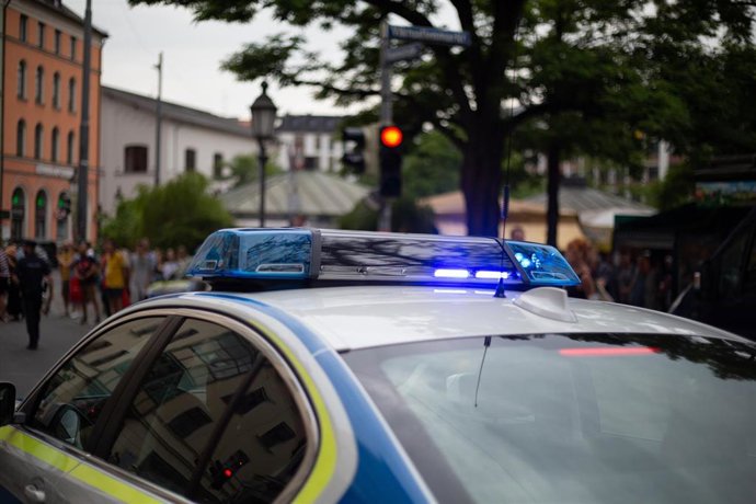Archivo -  Coche de Policía alemán.