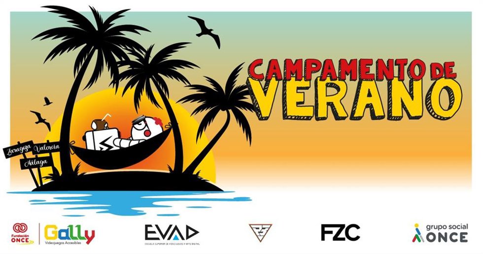 Málaga, Valencia y Zaragoza acogerán los campamentos de verano de videojuegos accesibles de la Fundación ONCE