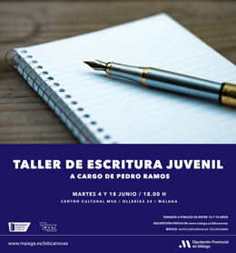 La Biblioteca Cánovas del Castillo celebra un taller de escritura para jóvenes el martes 4 de junio.
